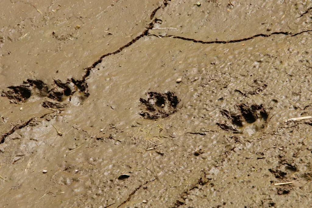 動物の足跡