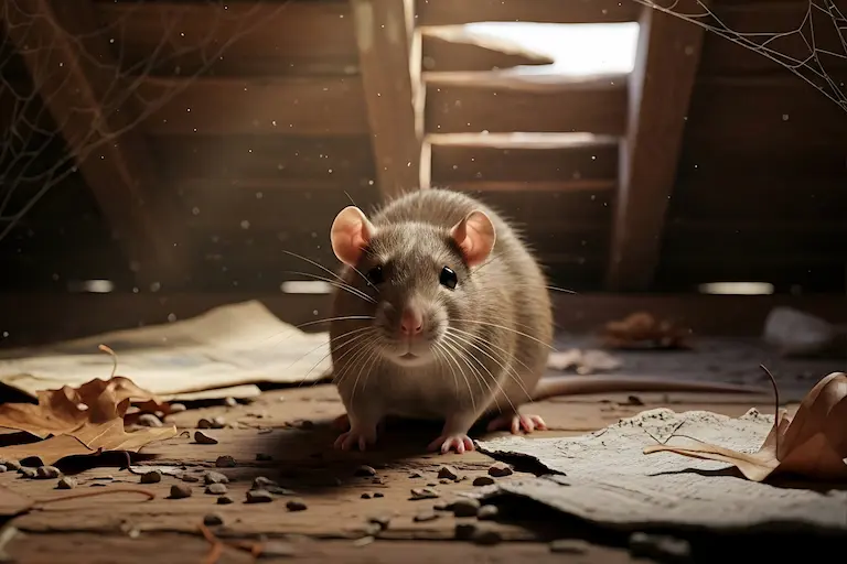 ネズミの正面